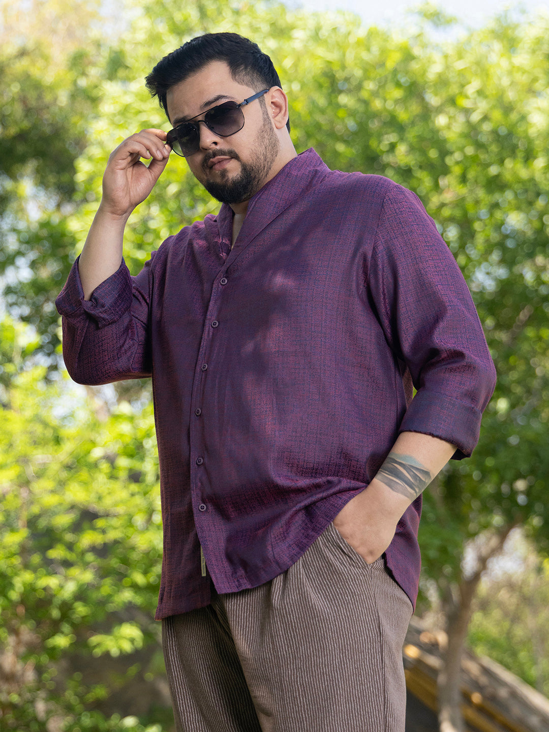 Distortion-Texture Shirt