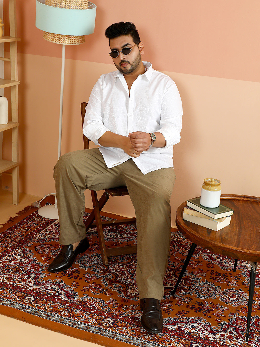 Solid Abstract-Tactile Shirt