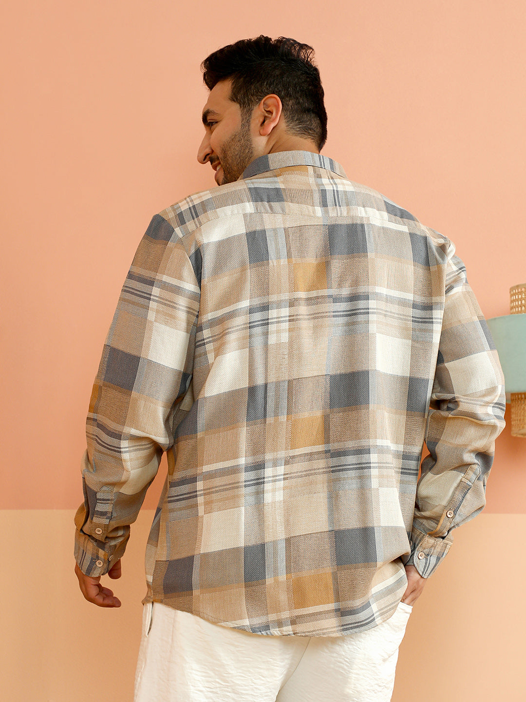 Gradient-Plaid Shirt