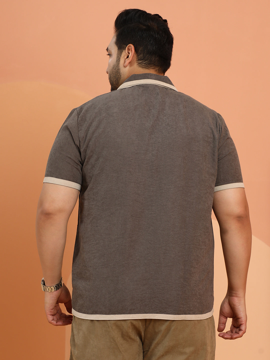 Contrast-Cuban Shirt