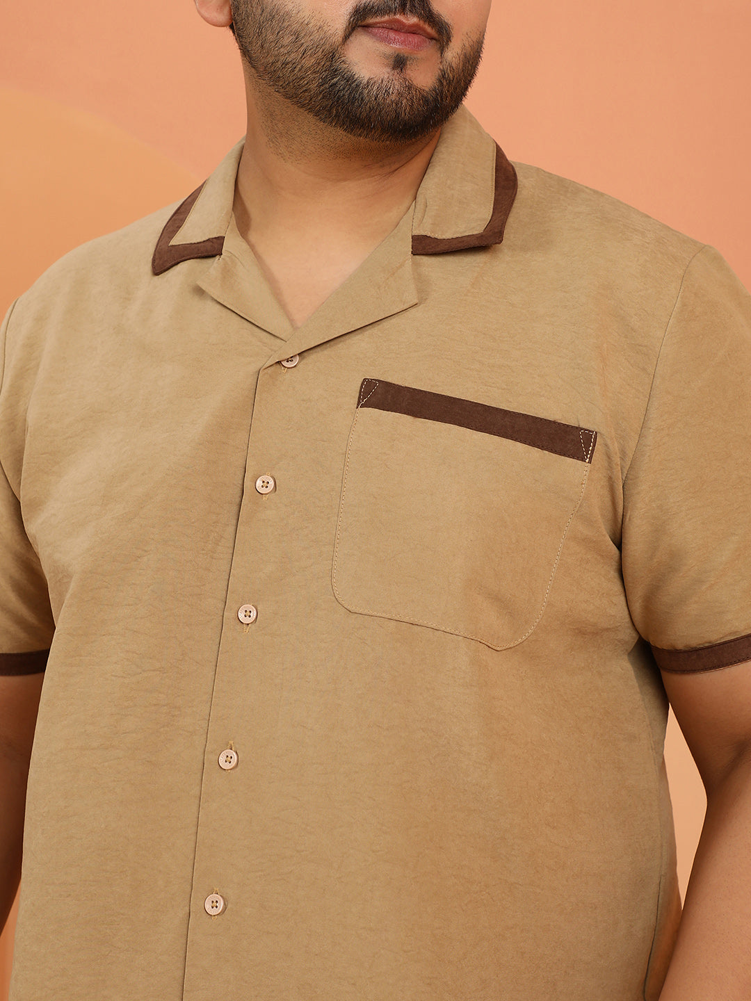 Contrast-Cuban Shirt