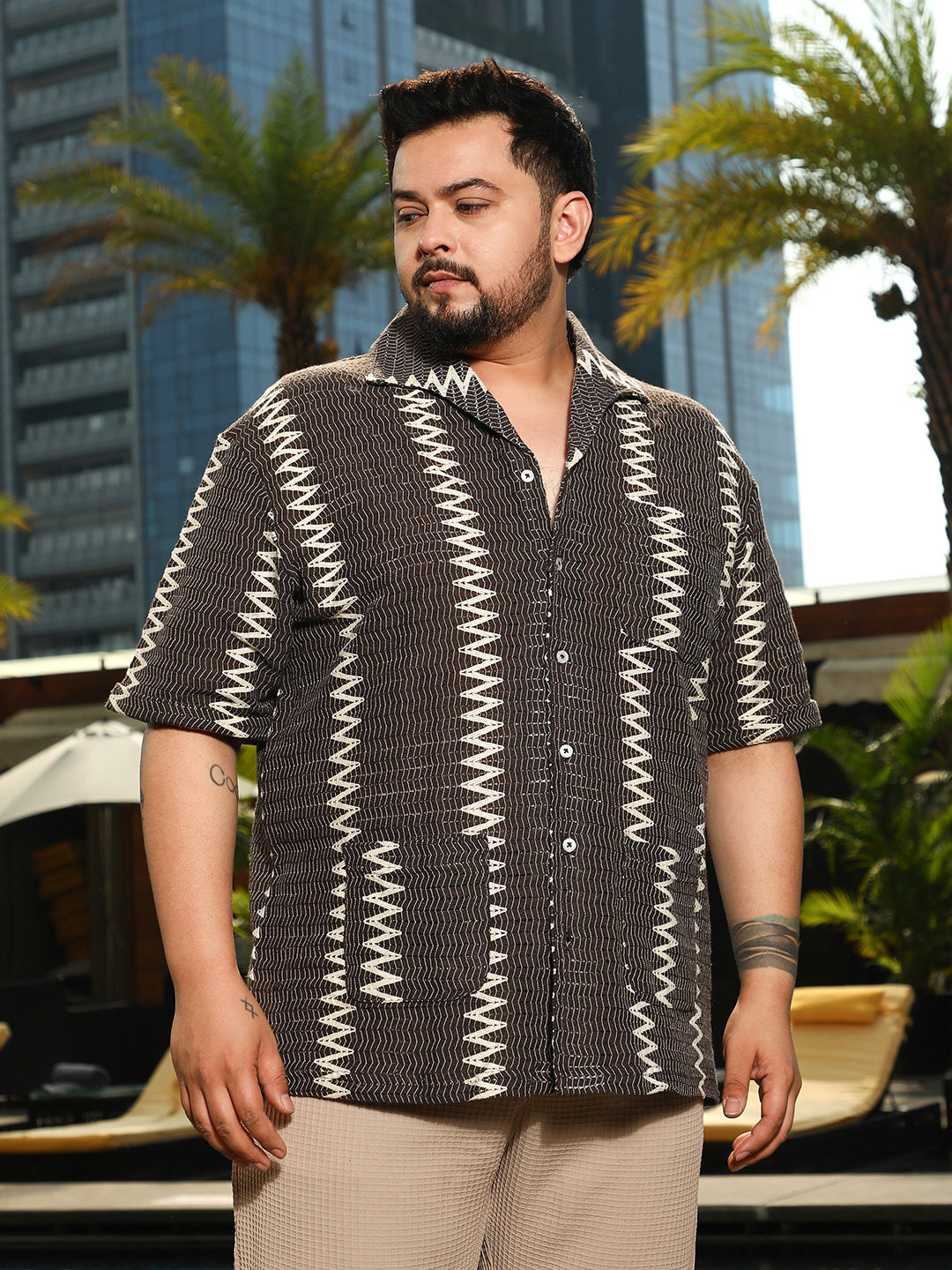 Ziggy-Weave Relaxed Shirt