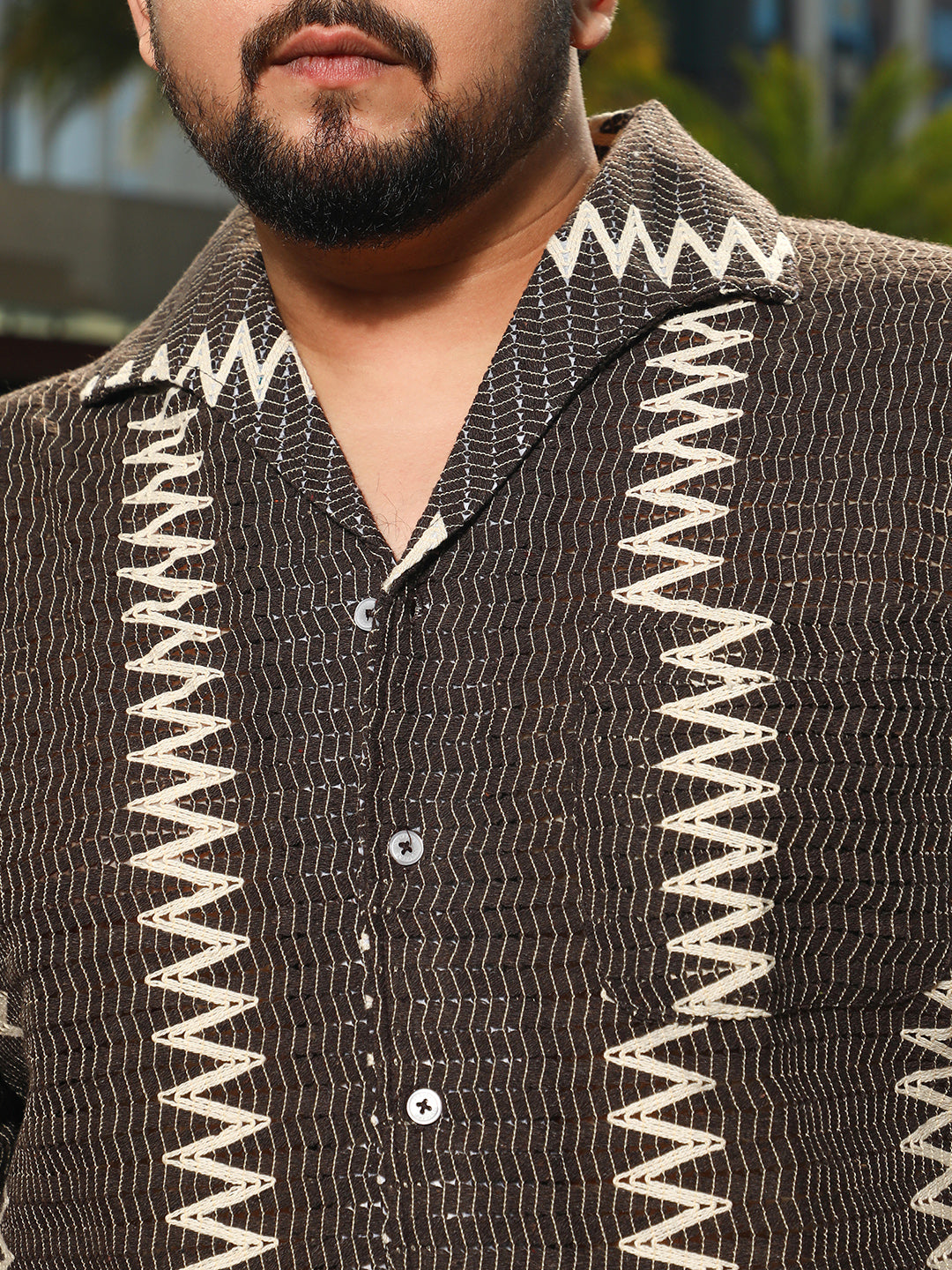 Ziggy-Weave Relaxed Shirt