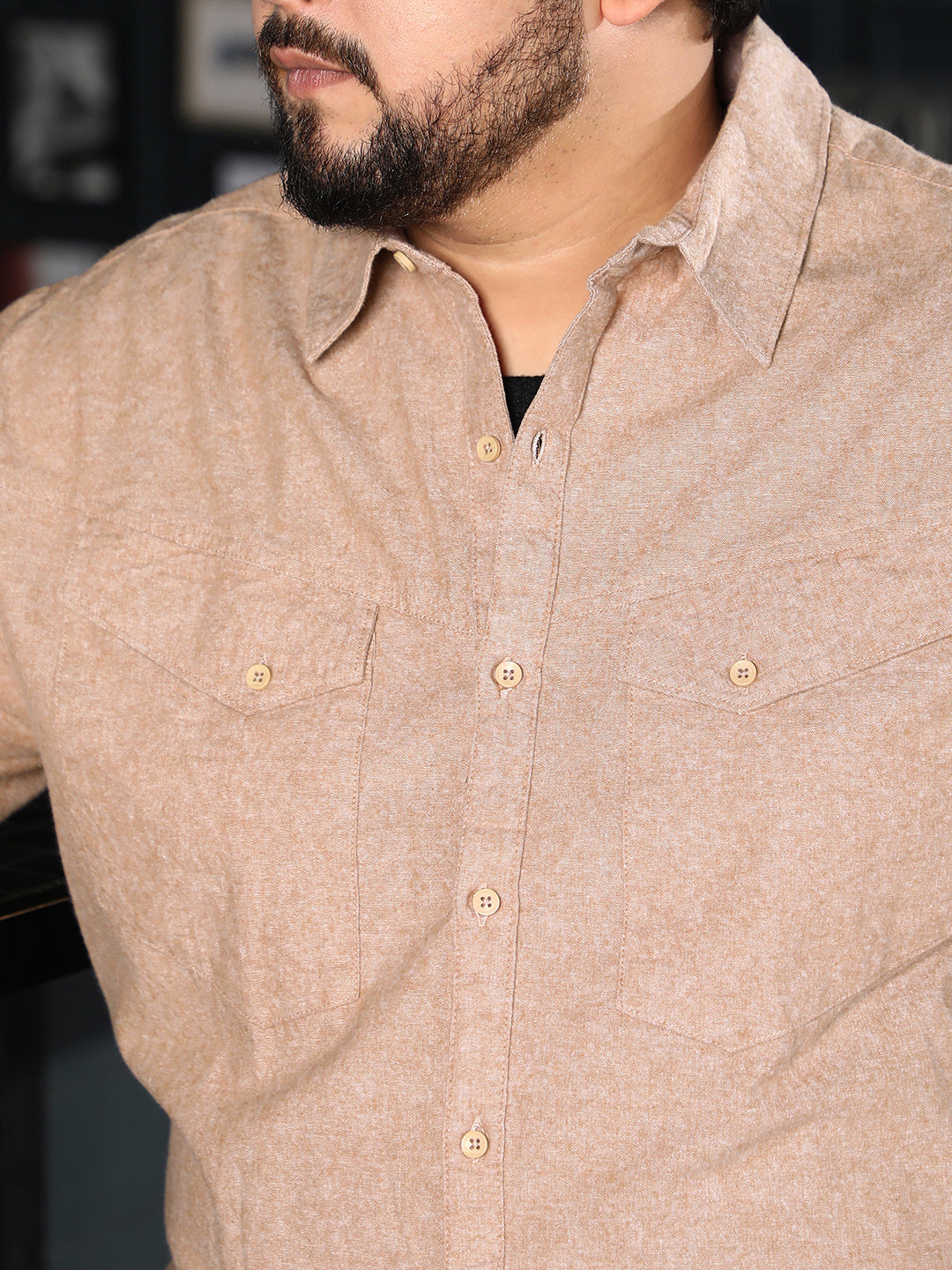 Utility-Brushed Shirt