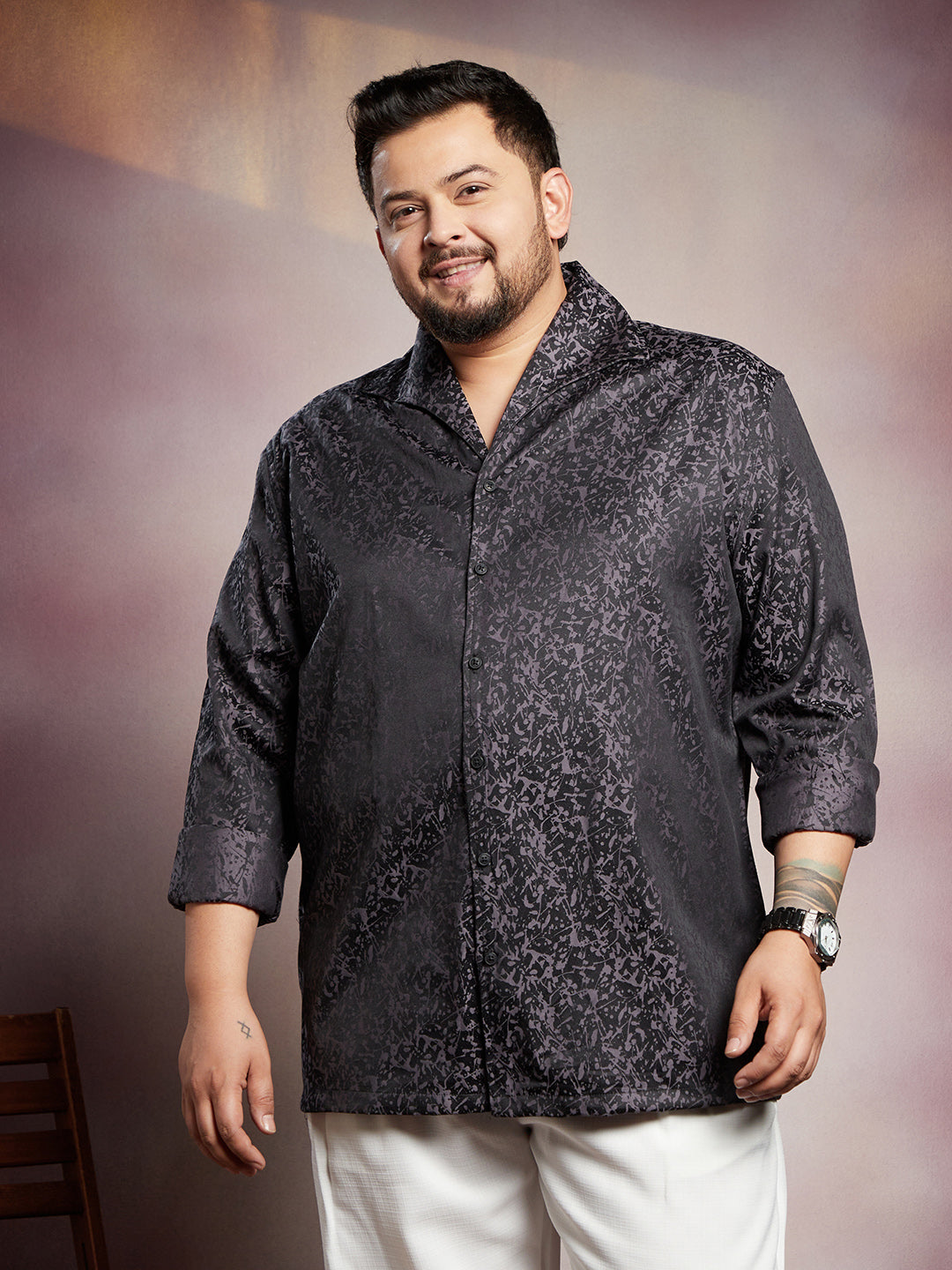 Splatter-Imprint Shirt