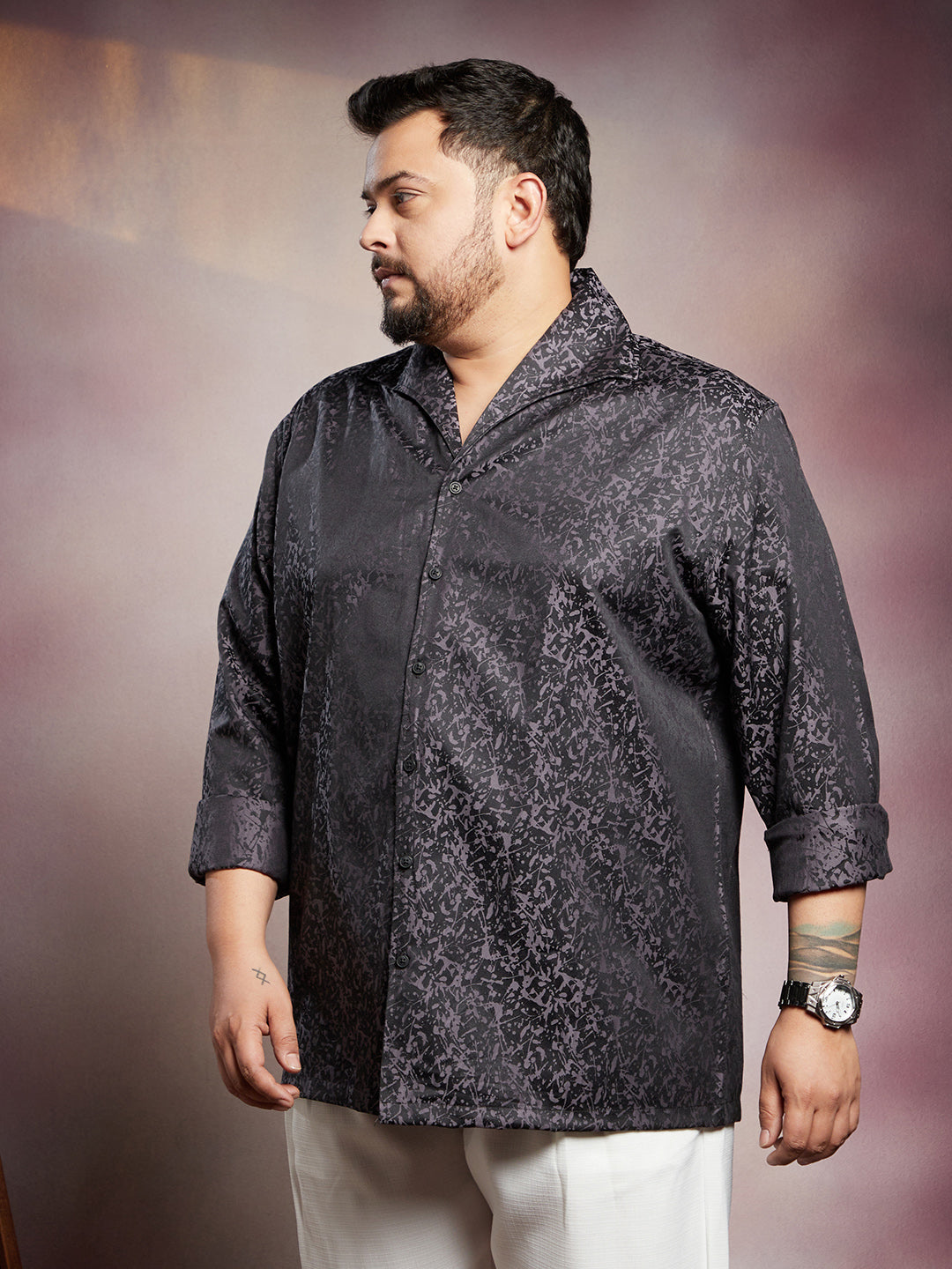 Splatter-Imprint Shirt