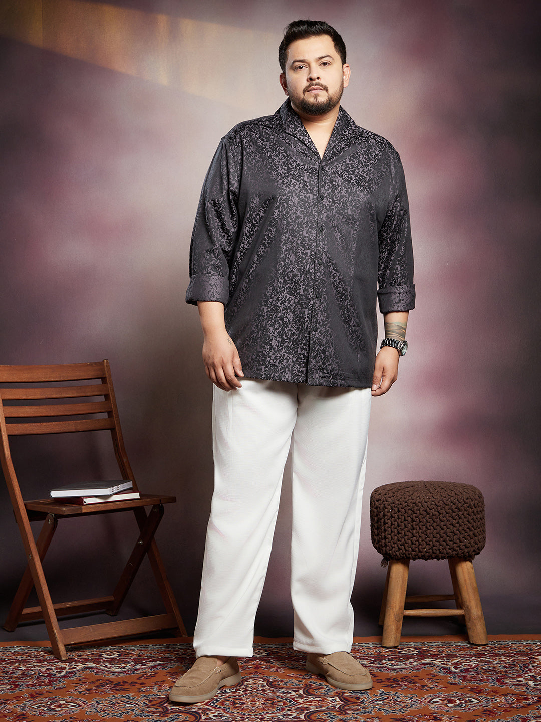 Splatter-Imprint Shirt