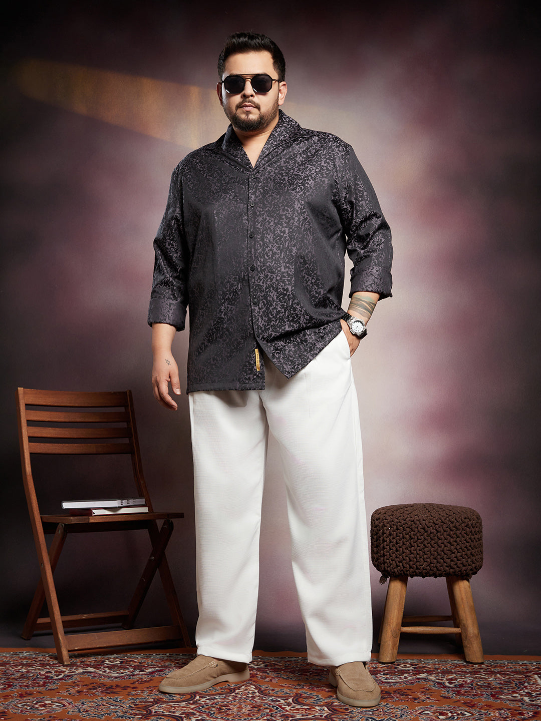 Splatter-Imprint Shirt