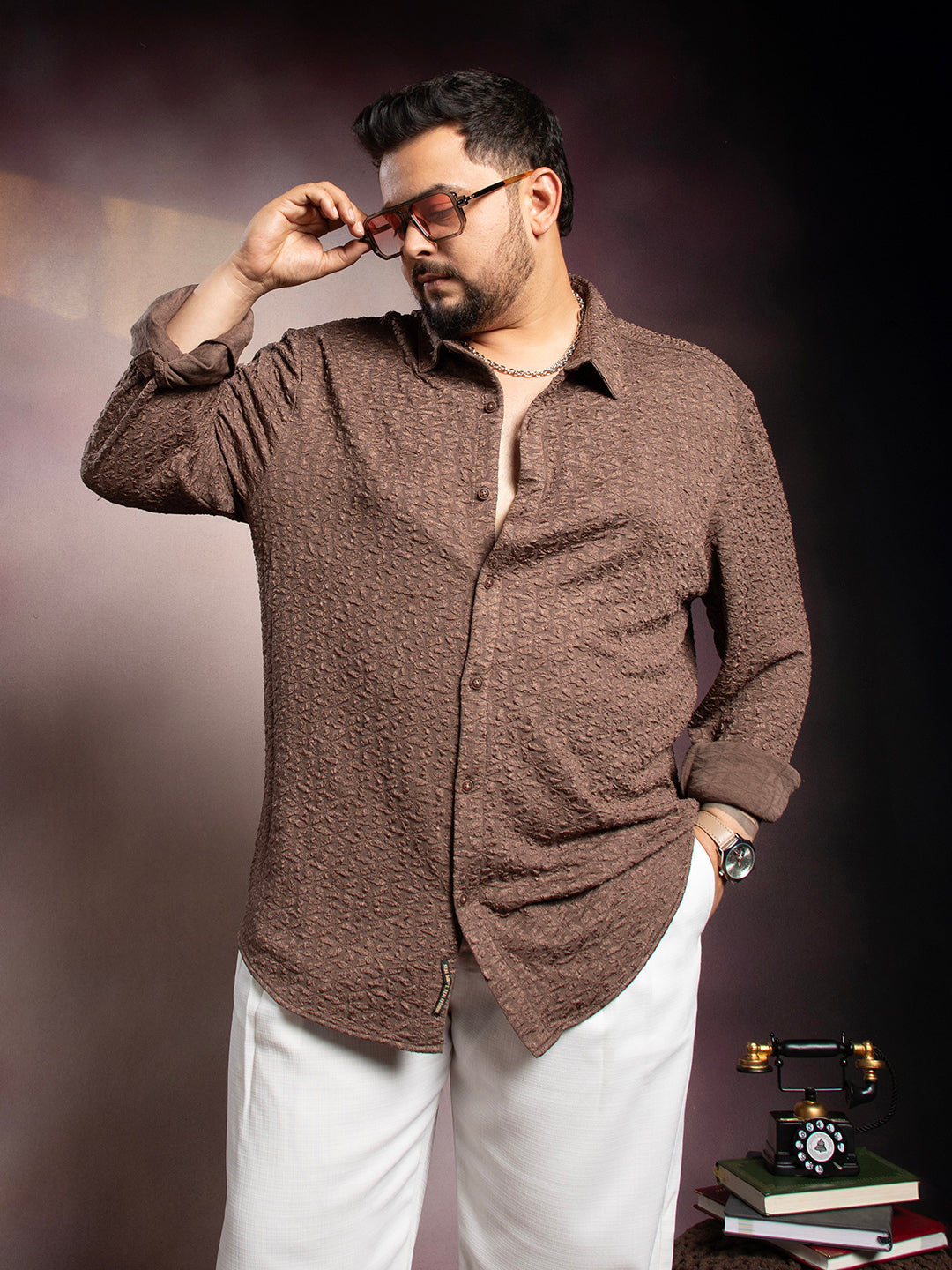 Bloom-Textured Shirt