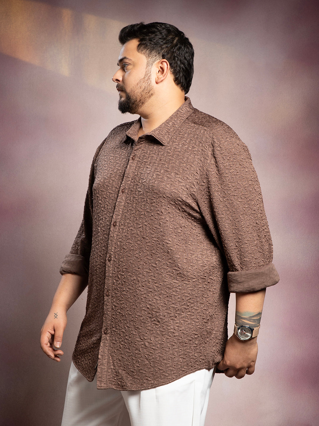 Bloom-Textured Shirt