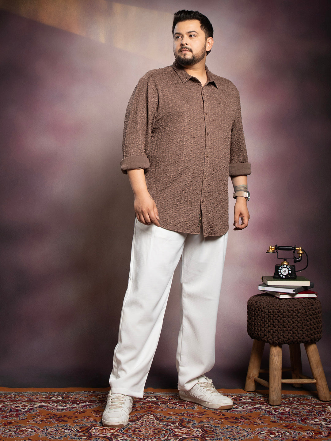 Bloom-Textured Shirt