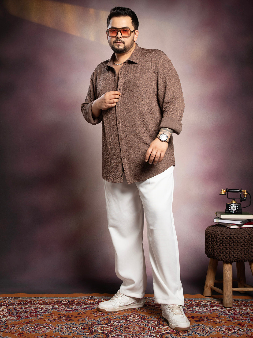 Bloom-Textured Shirt