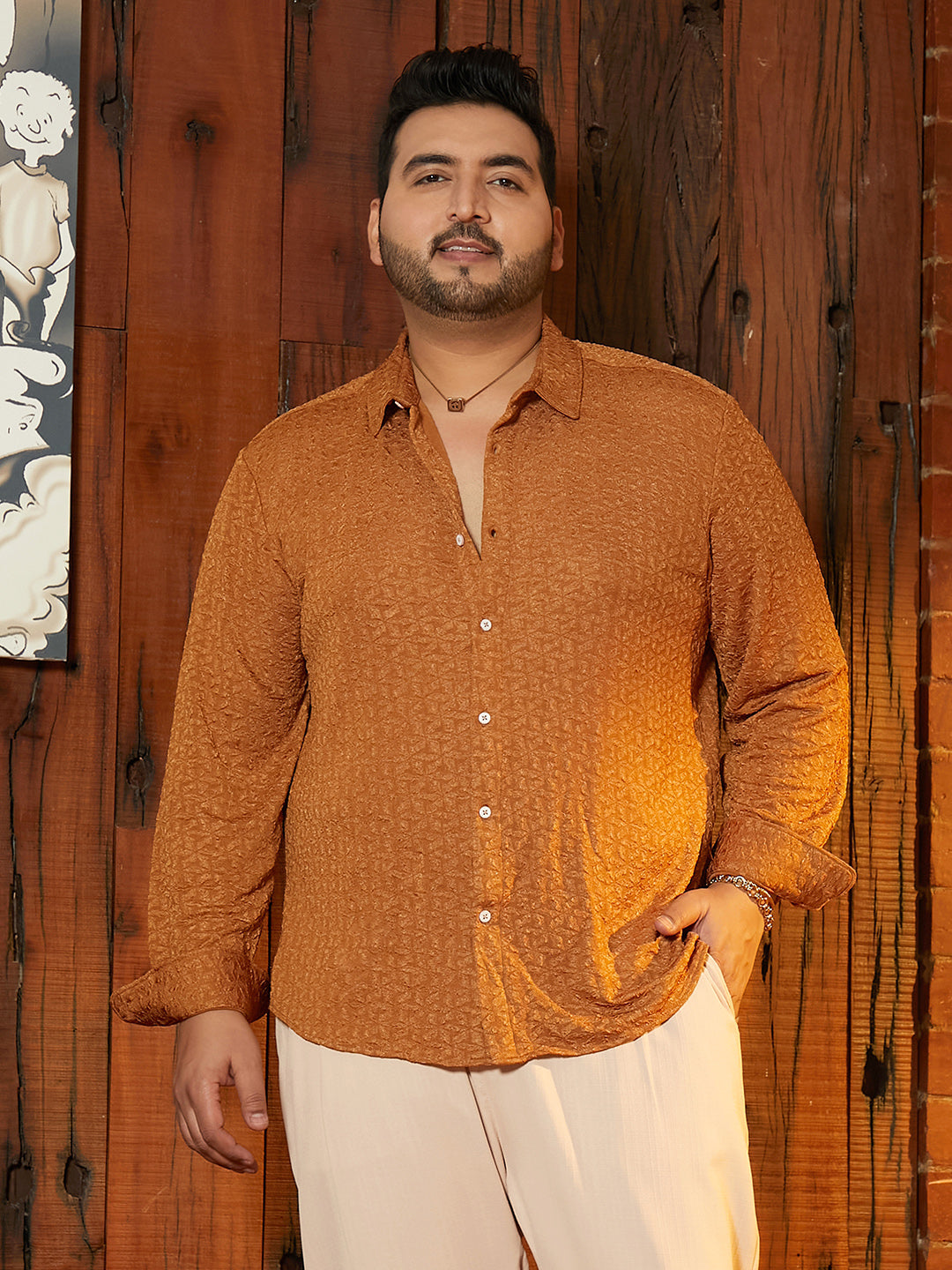Bloom-Textured Shirt