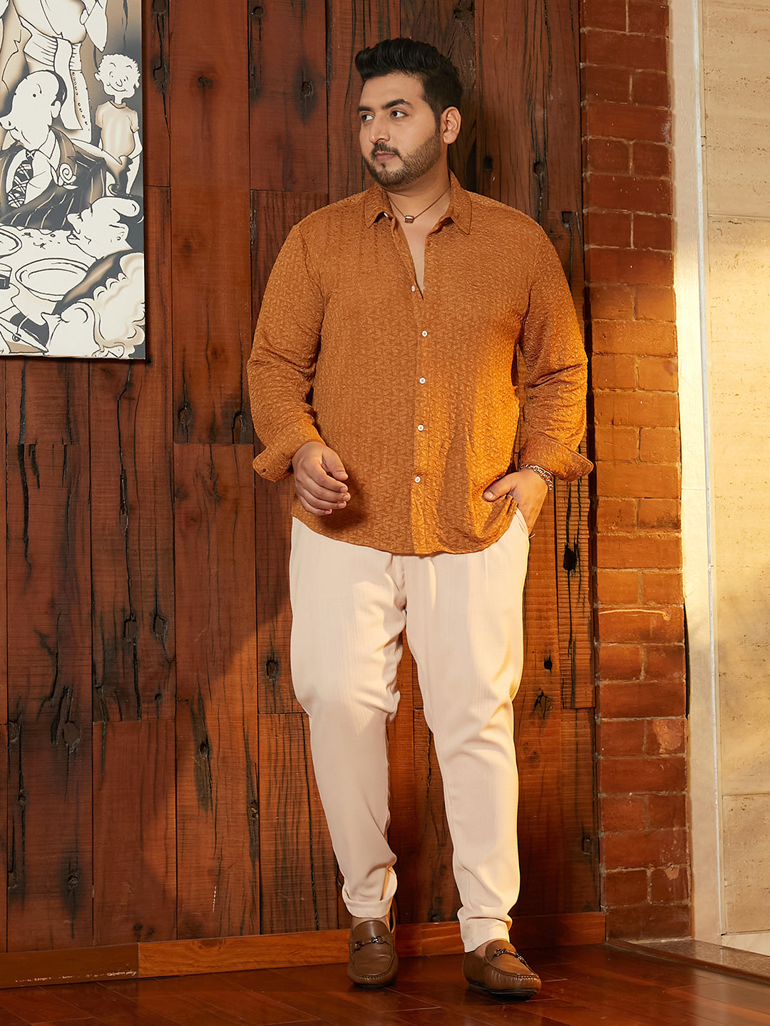 Bloom-Textured Shirt