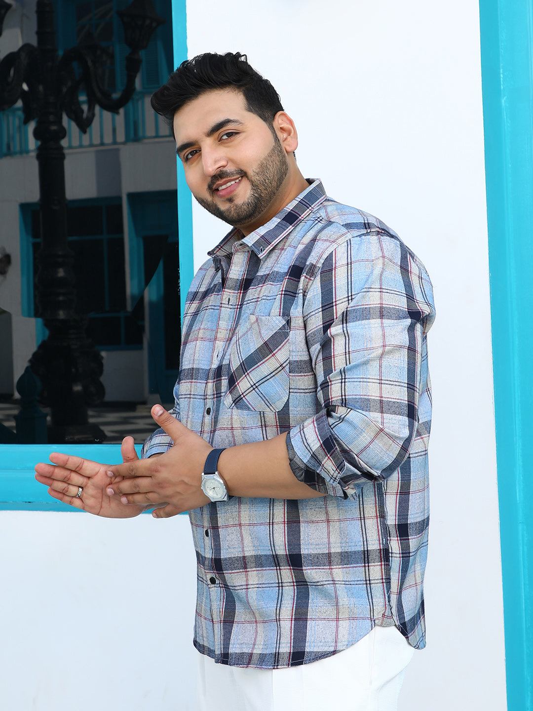 Tartan-Utility Shirt