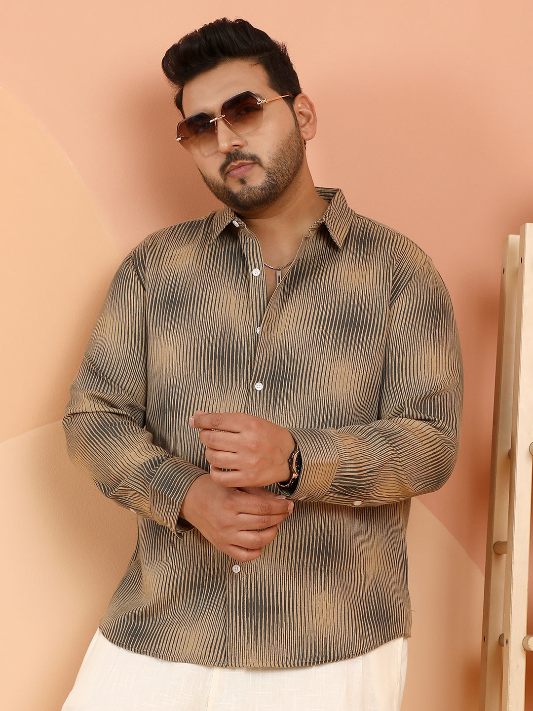 Gradient-Rhombus Shirt