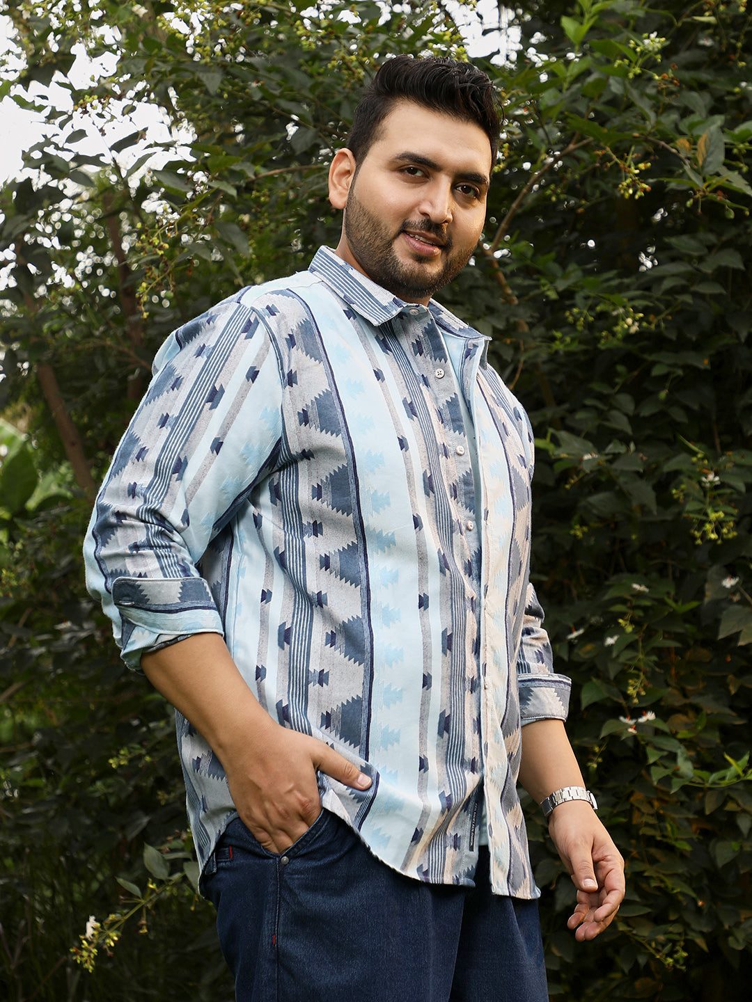 Geometric-Alaska Jacquard Shirt