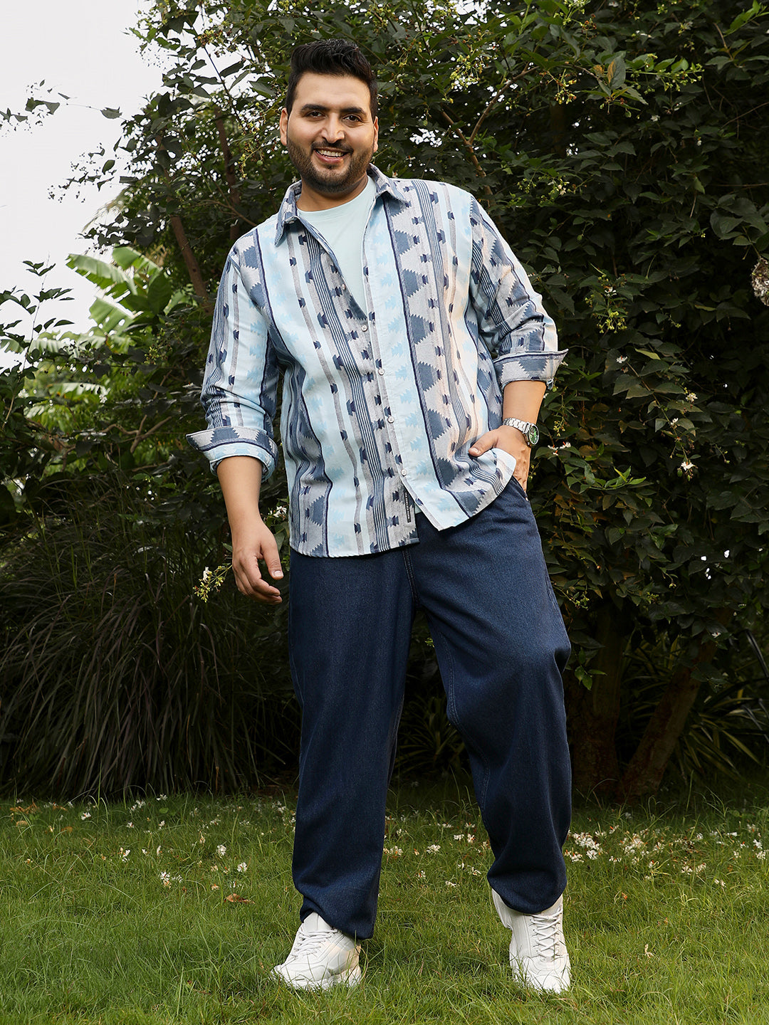Geometric-Alaska Jacquard Shirt