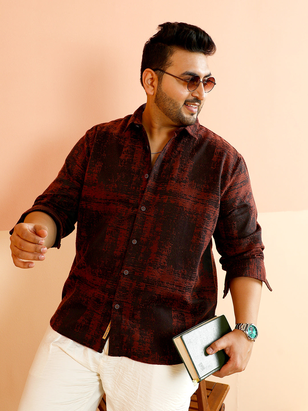Abstract-Fade Woven Shirt