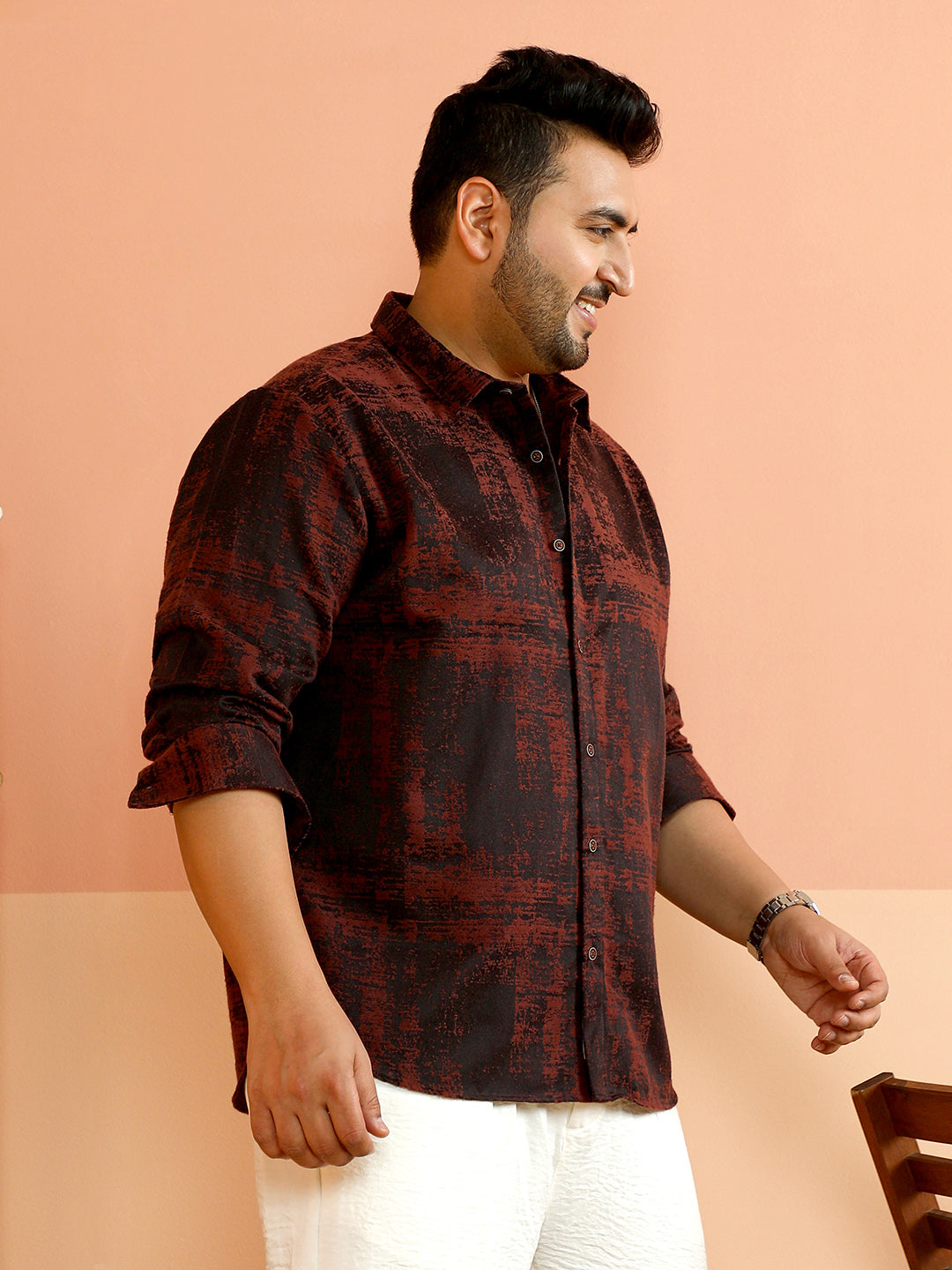 Abstract-Fade Woven Shirt