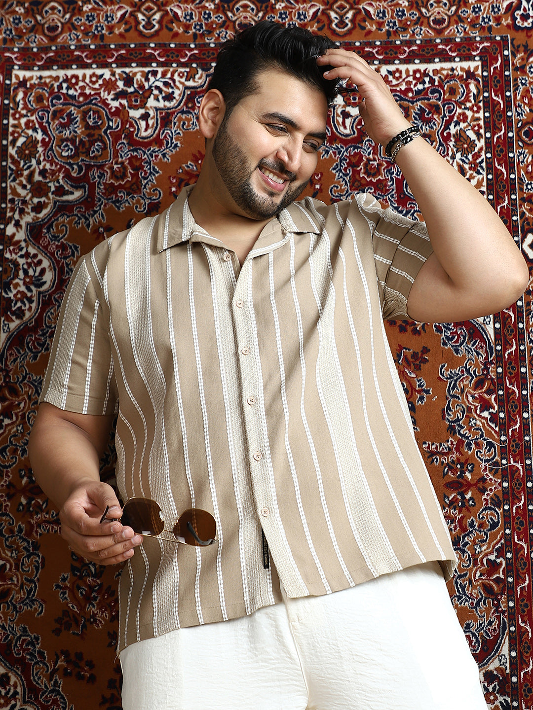 Tactile-Lined Cuban Shirt