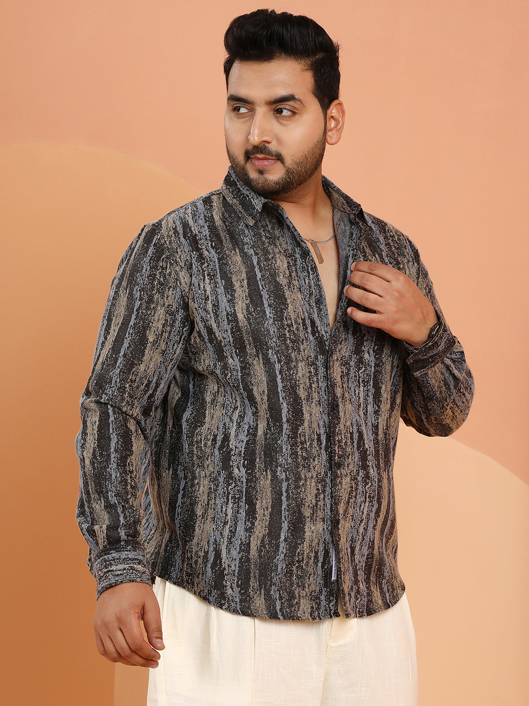 Brushed-Stripe Shirt