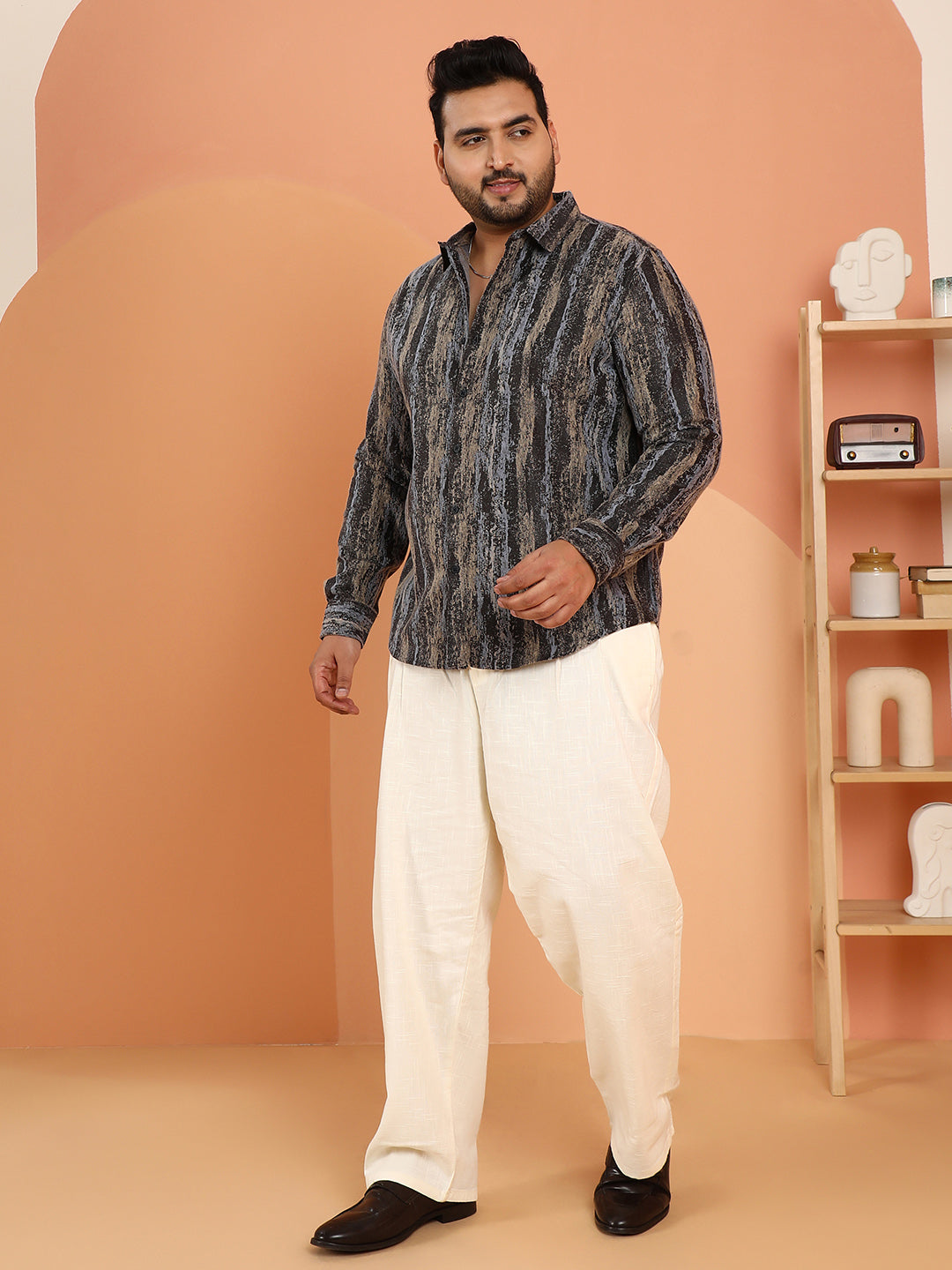 Brushed-Stripe Shirt