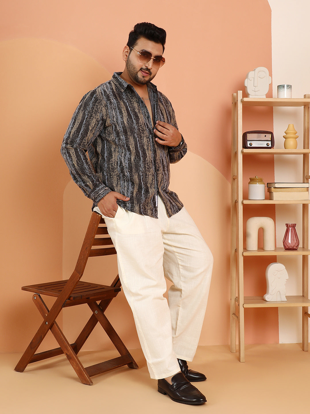 Brushed-Stripe Shirt