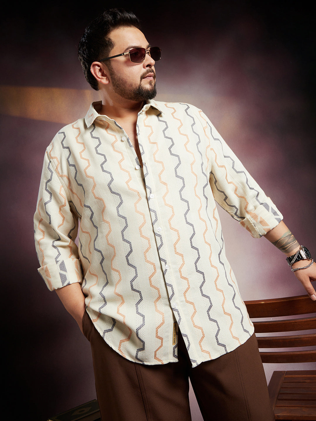 Zigzag-Weave Shirt