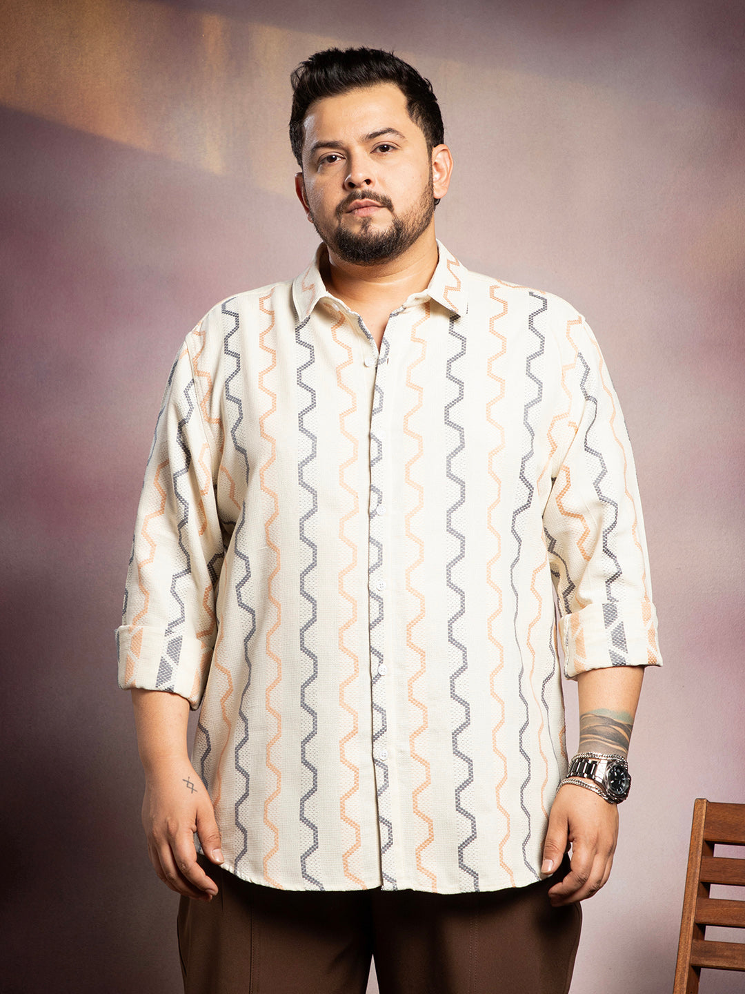 Zigzag-Weave Shirt