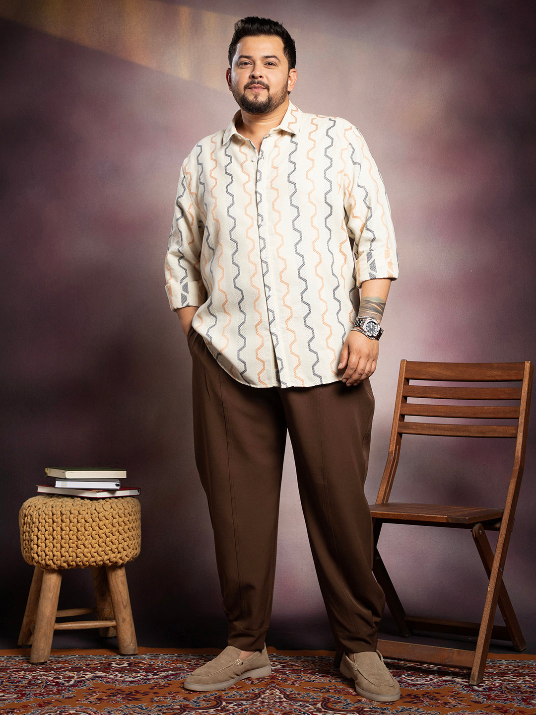 Zigzag-Weave Shirt