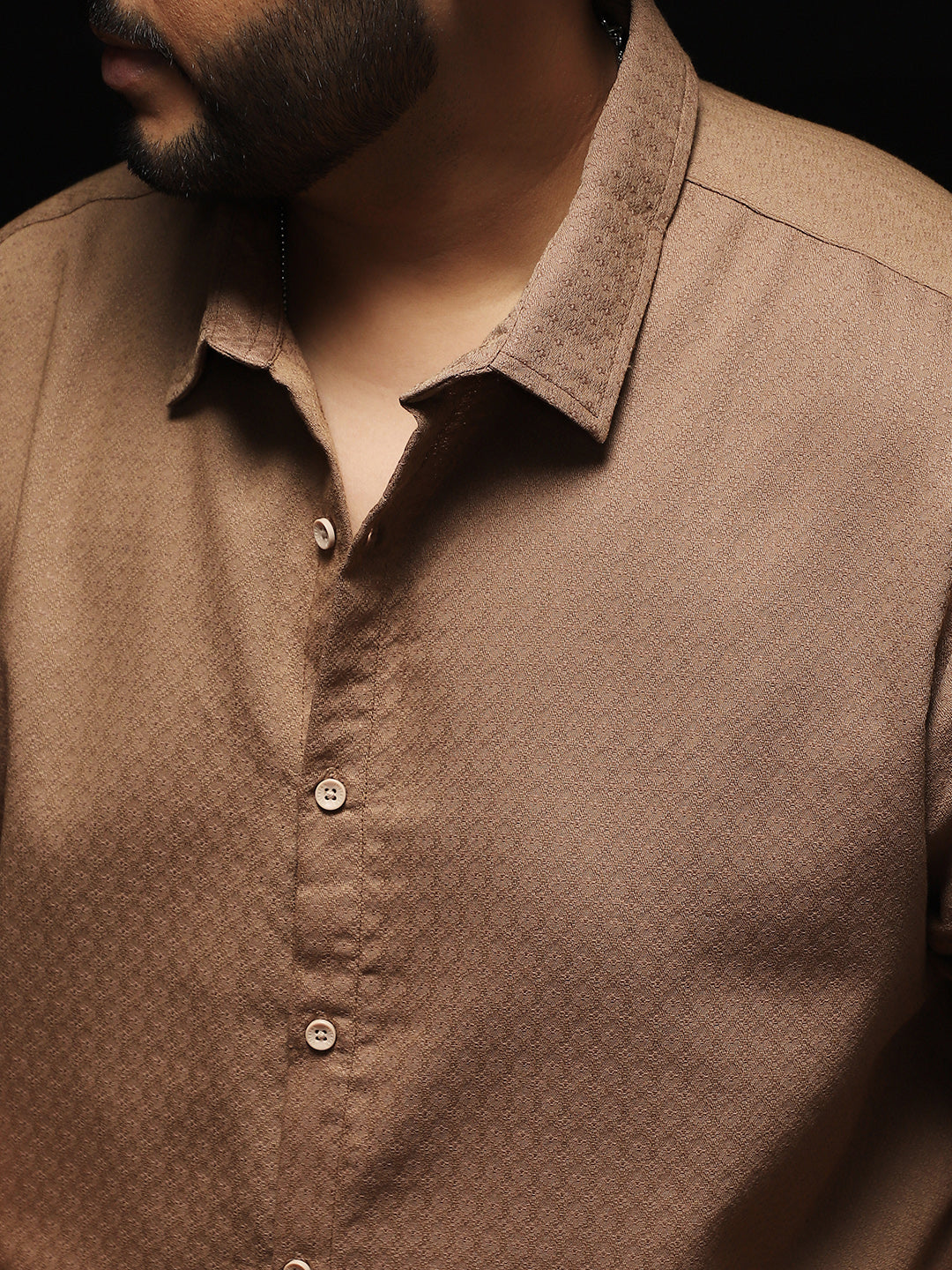 Indie-Motif Jacquard Shirt
