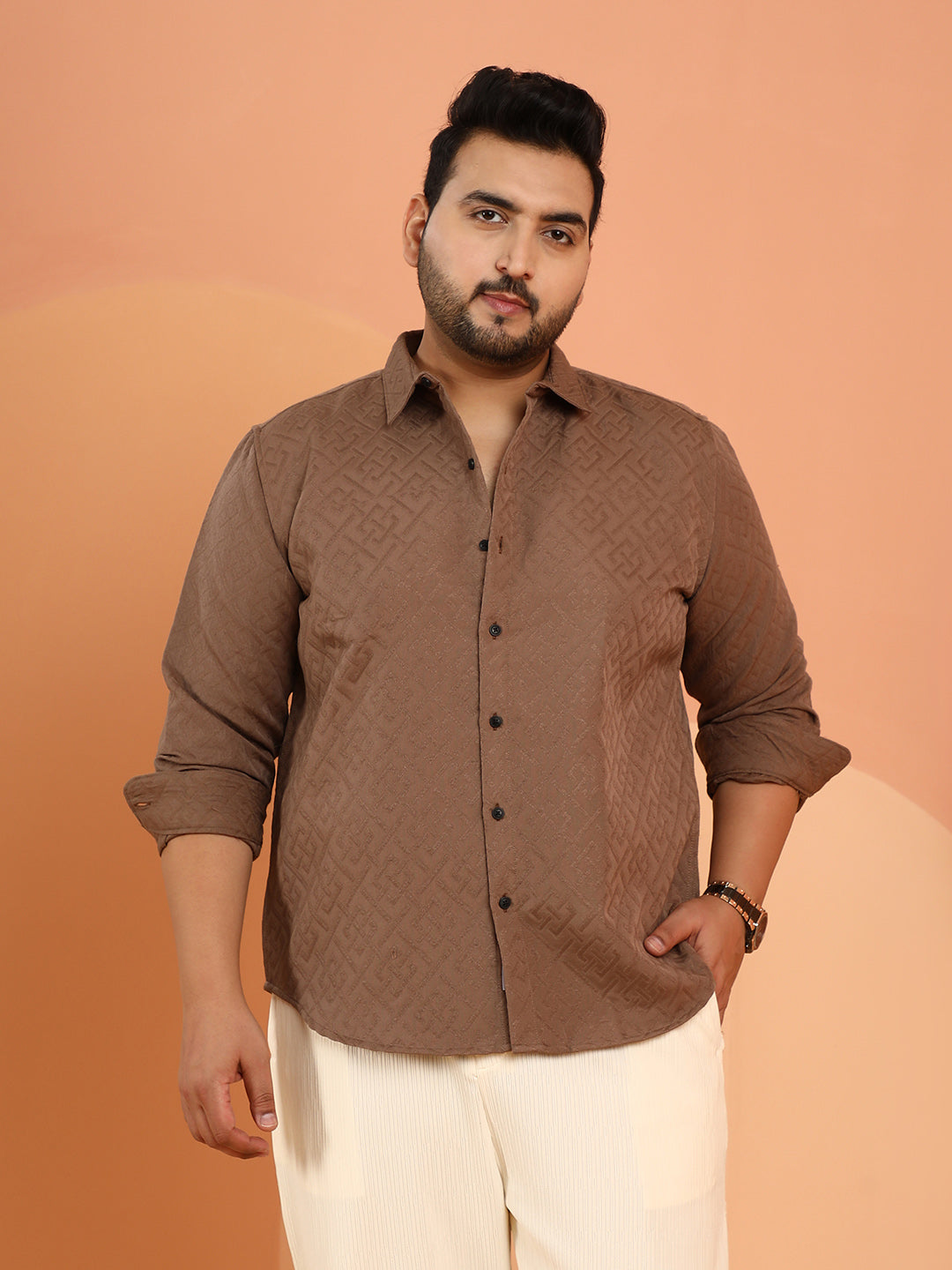 Geometric Self-Design Shirt