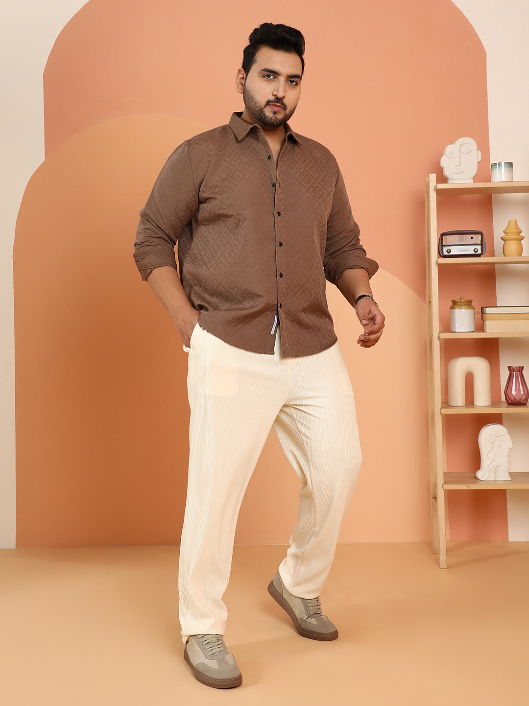 Geometric Self-Design Shirt