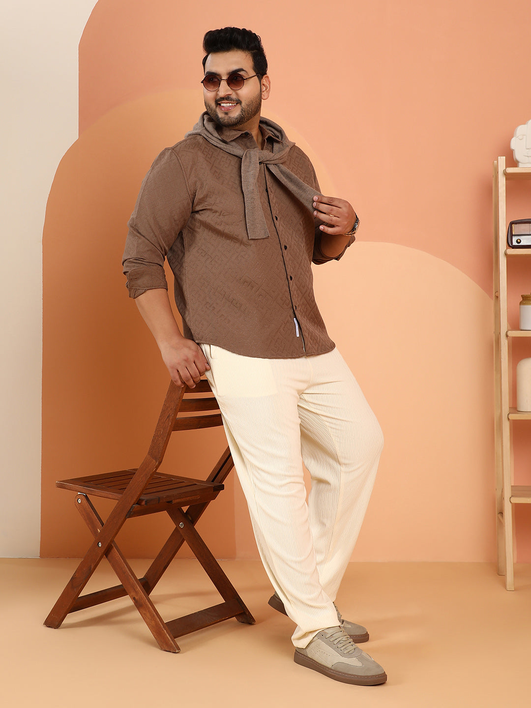 Geometric Self-Design Shirt