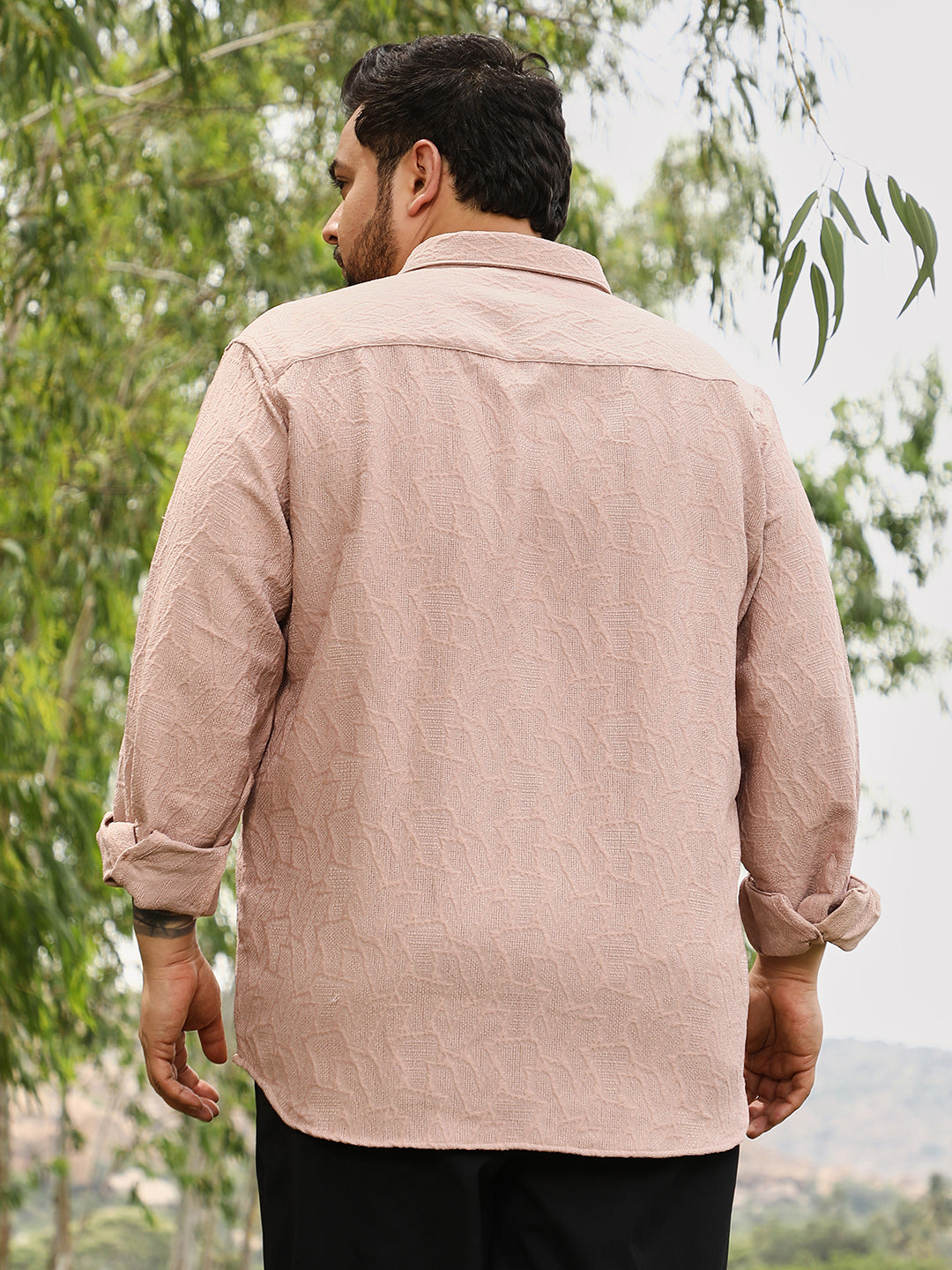 Geo-Abstract Jacquard Shirt