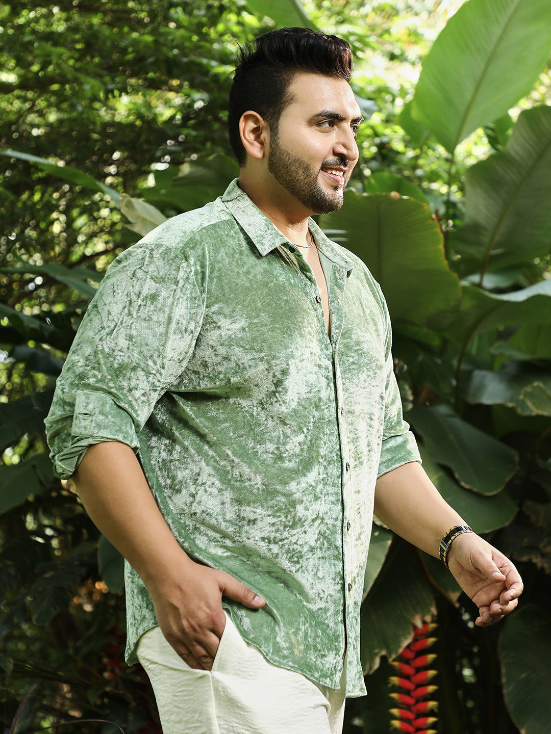 Solid Velvet Shirt