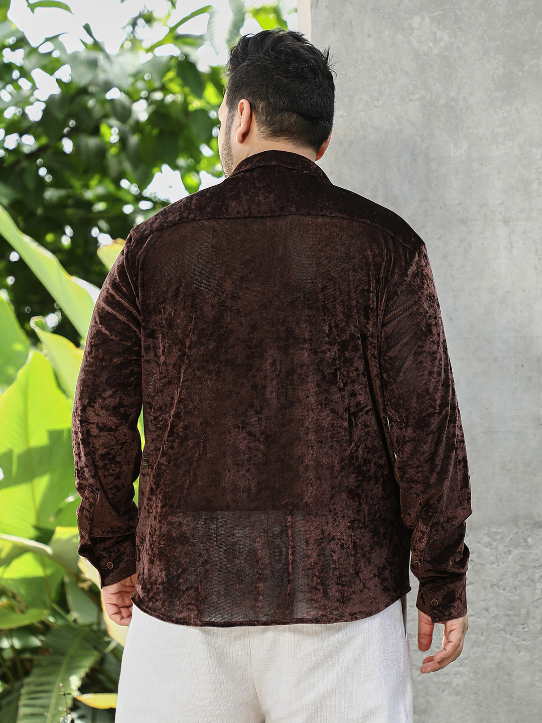 Solid Velvet Shirt
