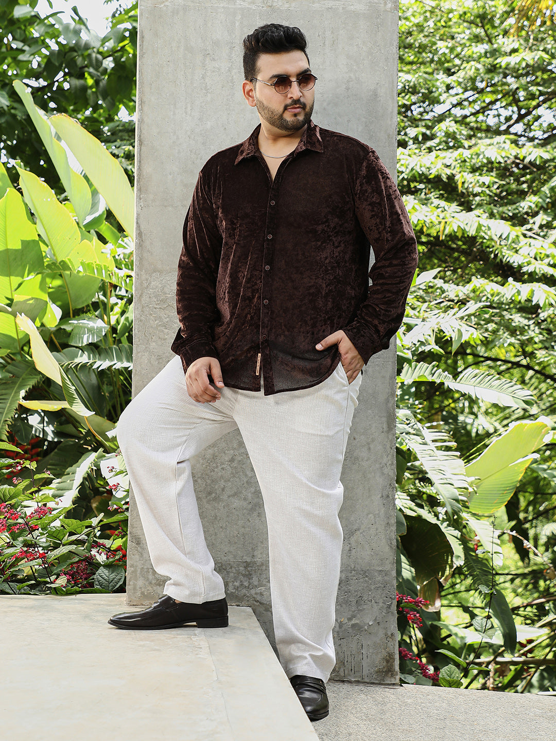 Solid Velvet Shirt