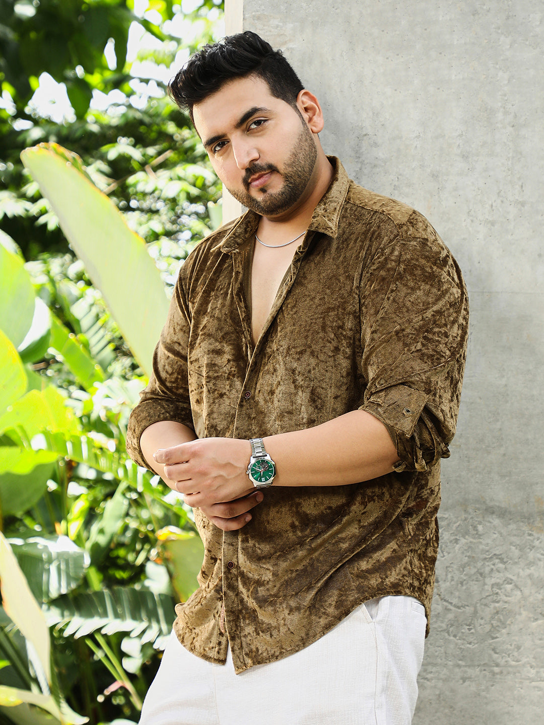 Solid Velvet Shirt
