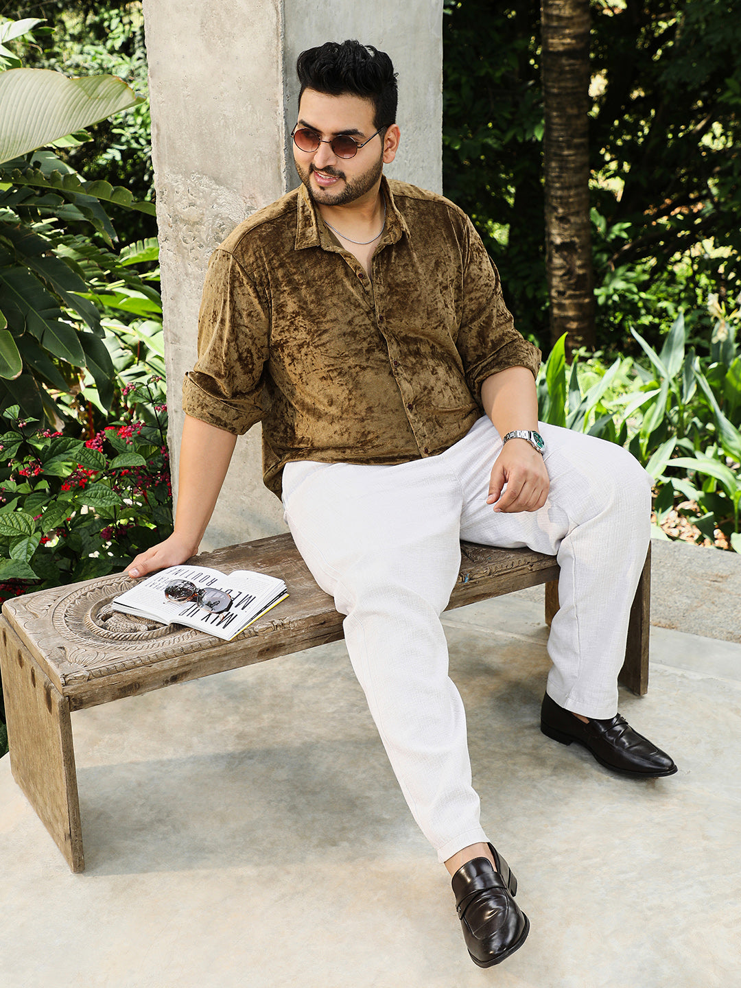 Solid Velvet Shirt