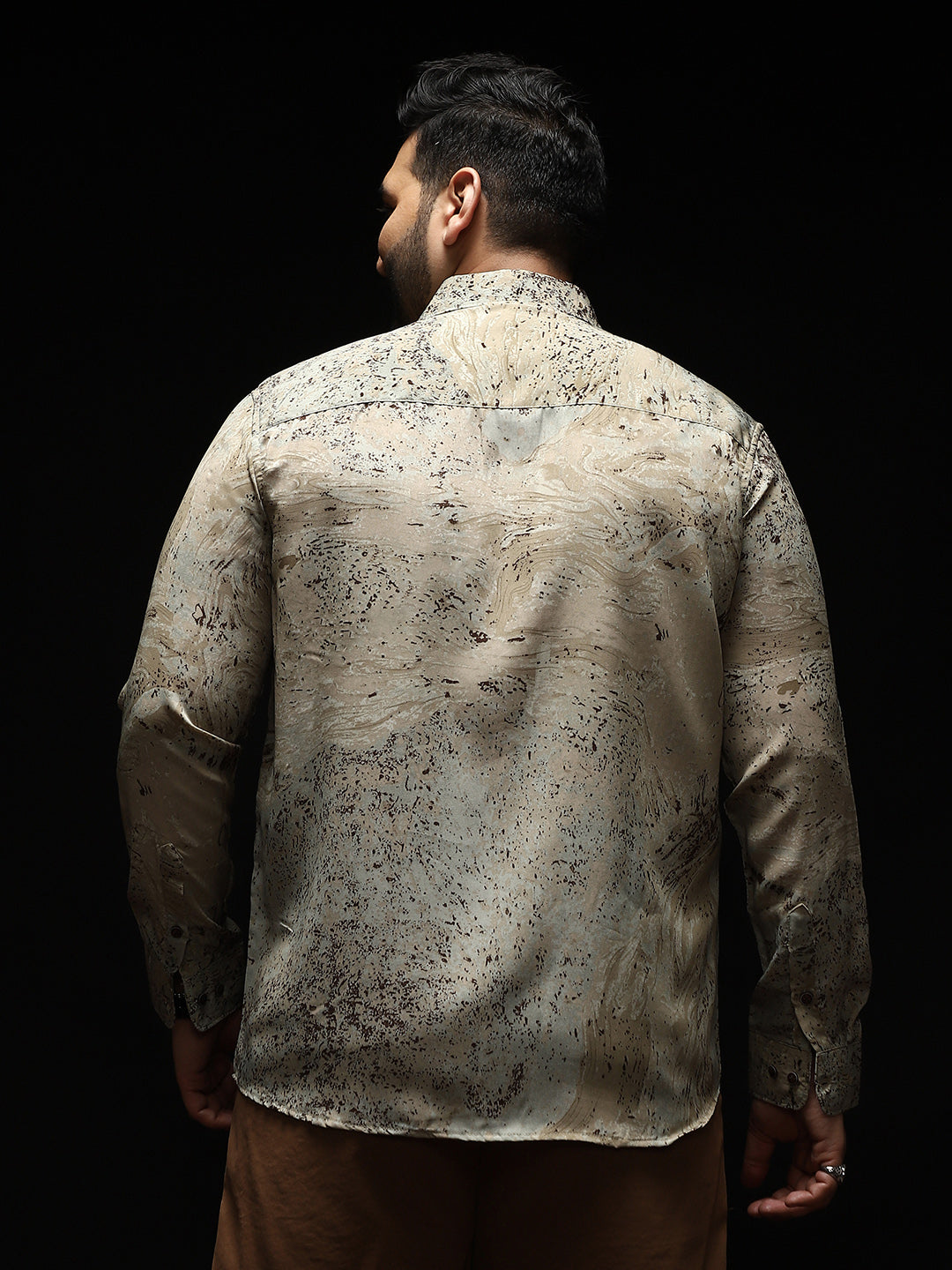 Marble-Specks Imprint Shirt