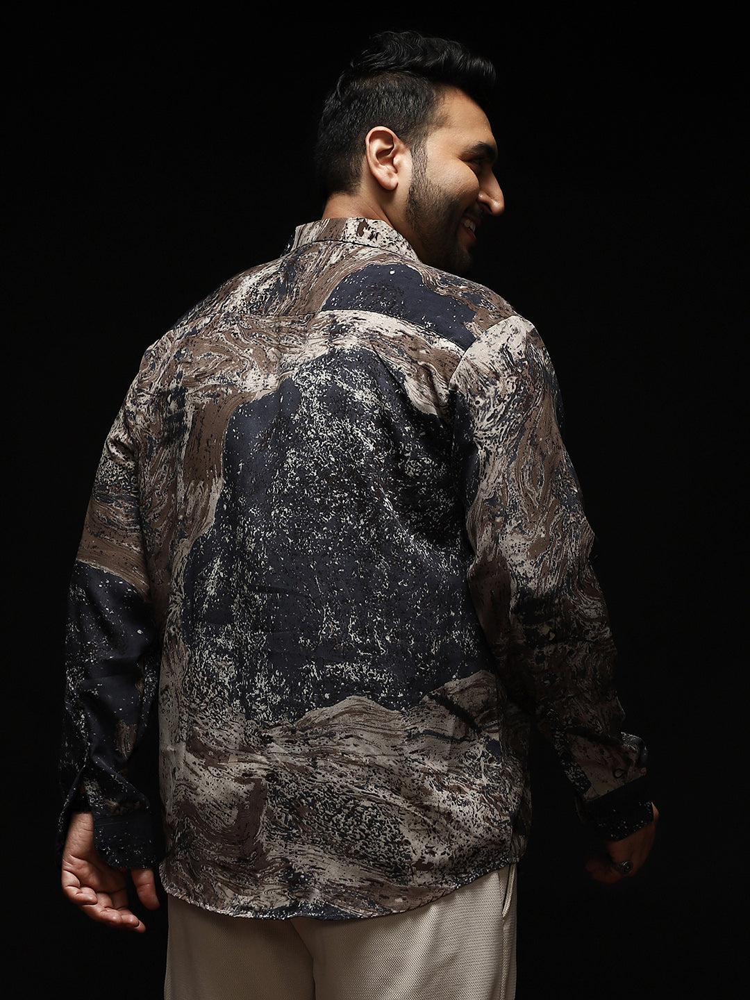 Marble-Specks Imprint Shirt