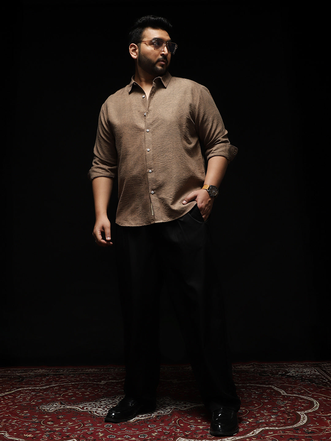 Grazed-Fade Imprint Shirt