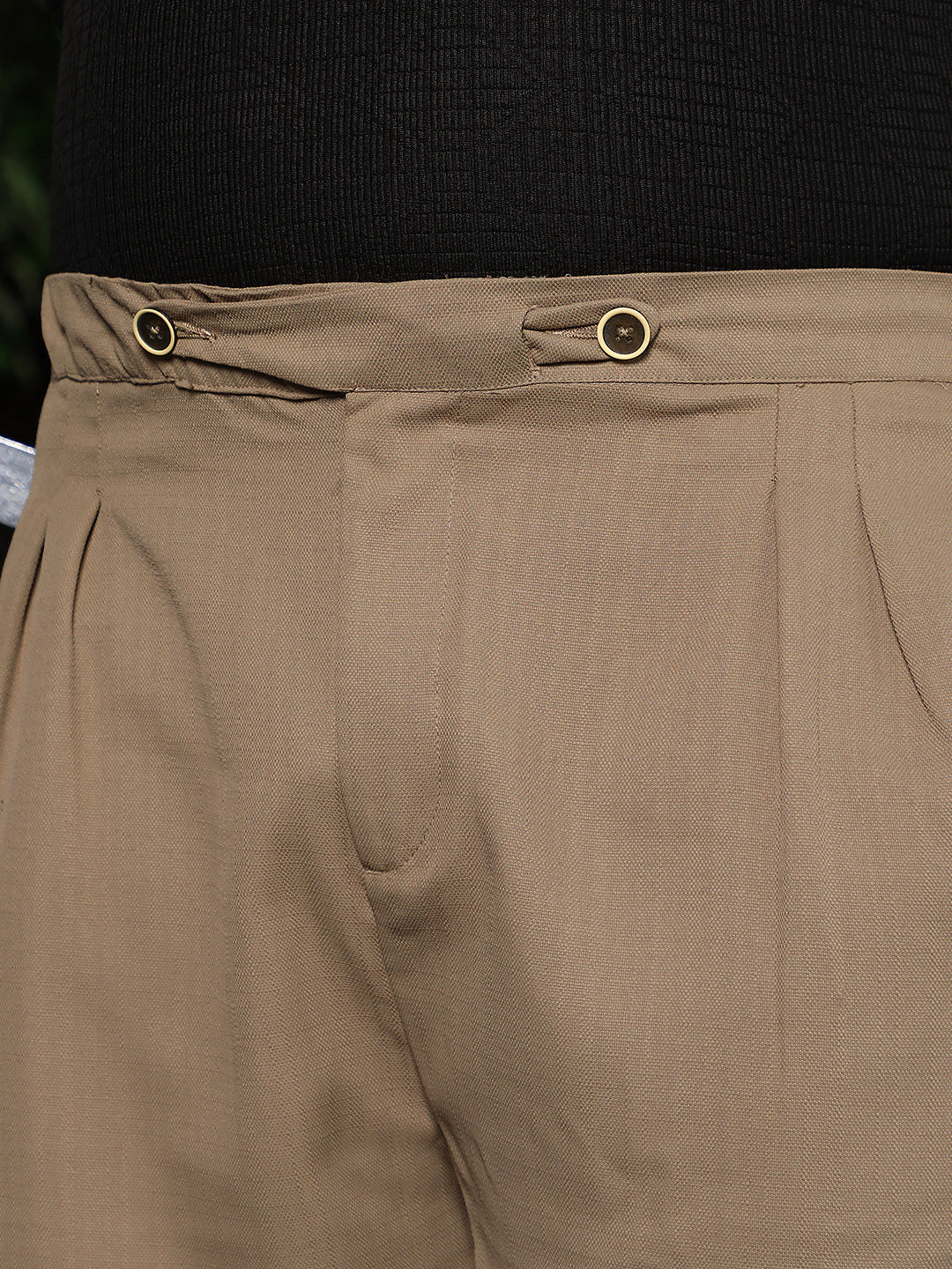 Tailored Linen-Blend Trousers