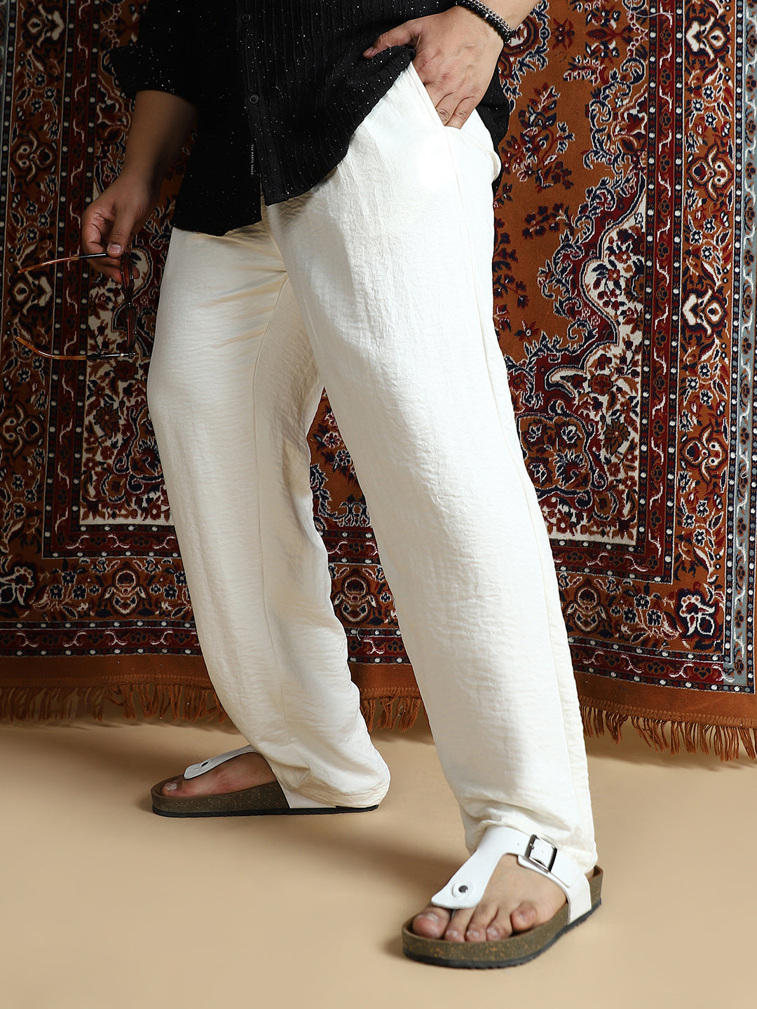 Crinkle Cigarette Trousers