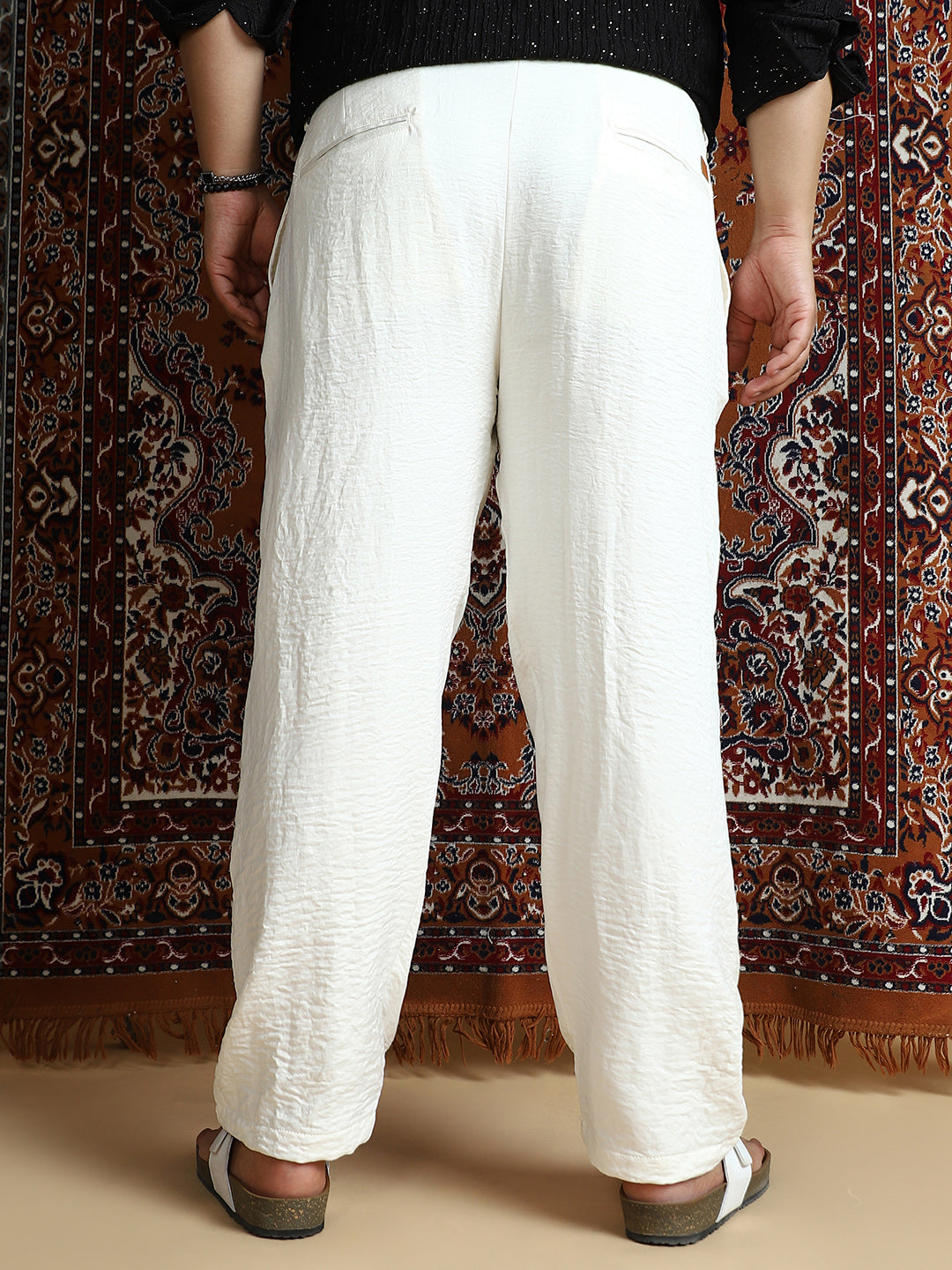 Crinkle Cigarette Trousers
