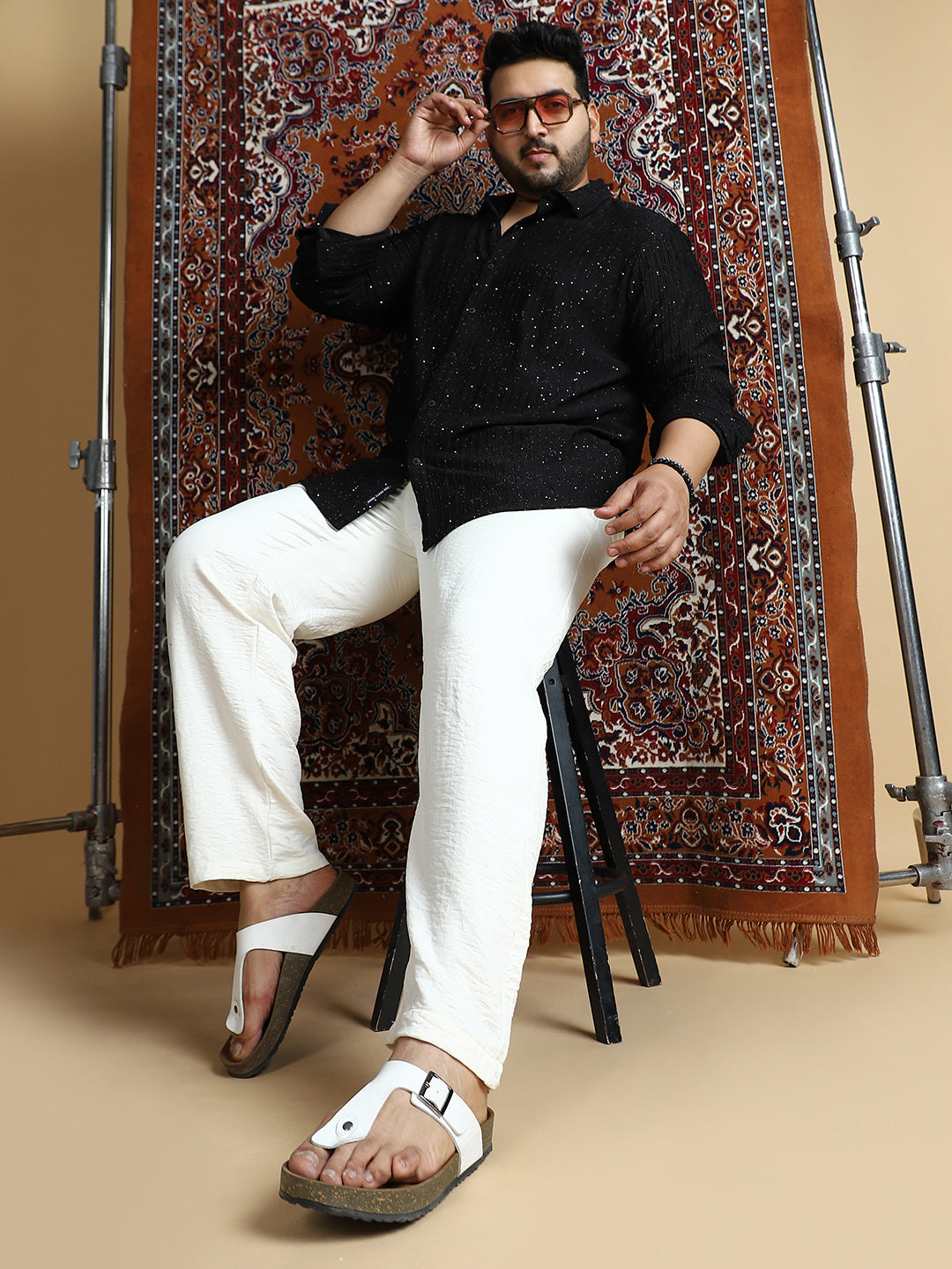 Crinkle Cigarette Trousers