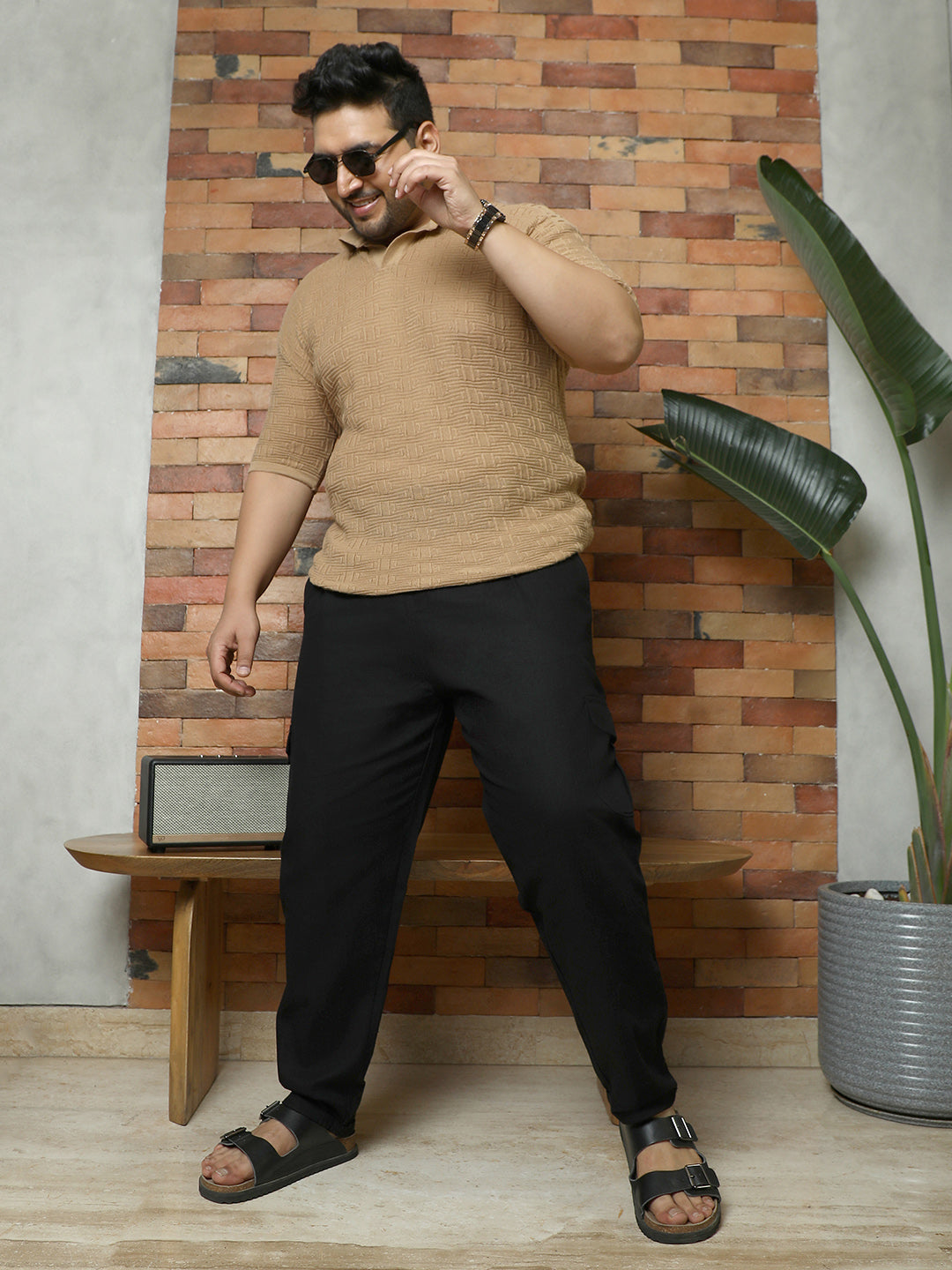 Pleated Utility-Tapered Trousers