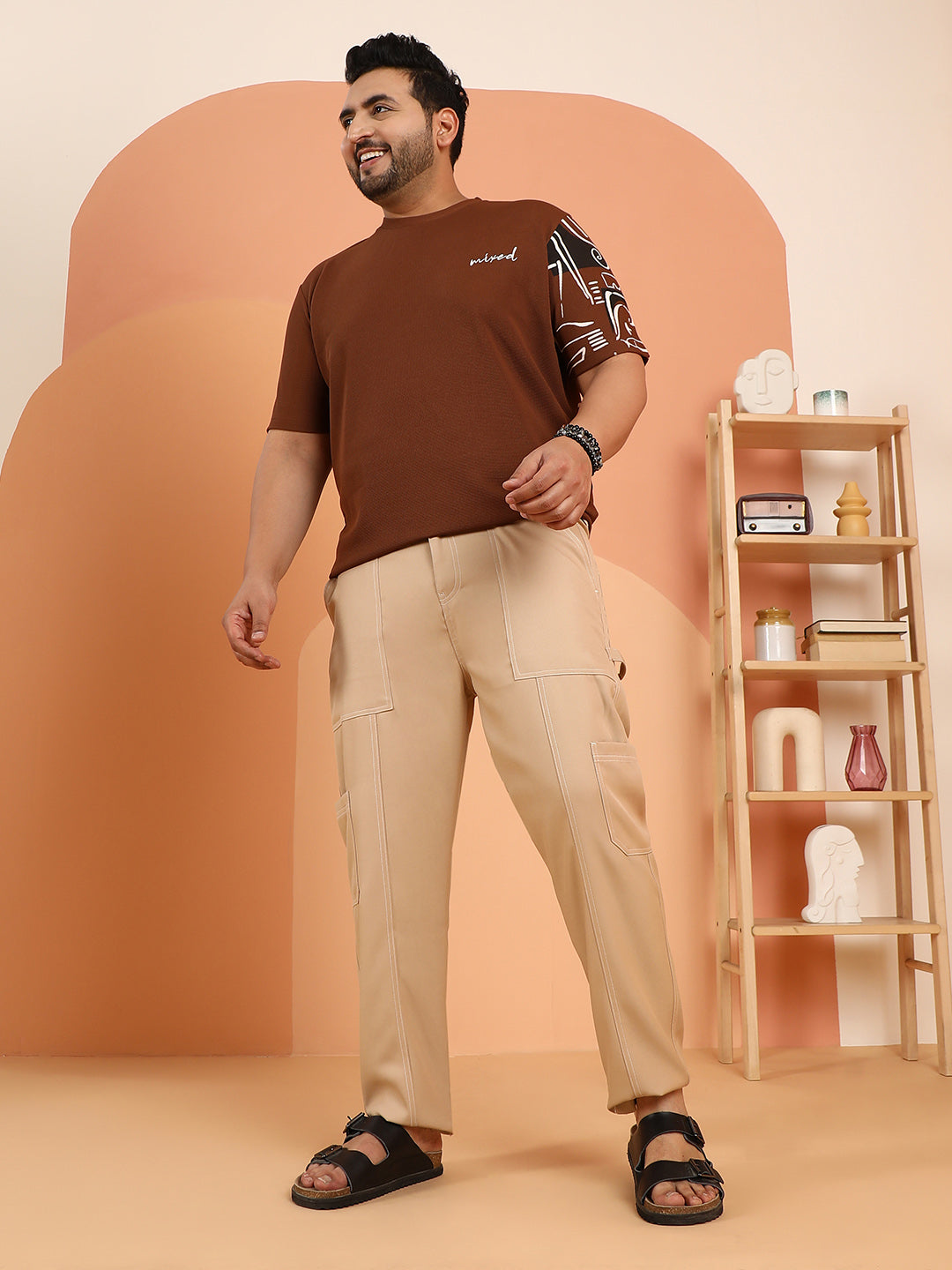 Contrast-Stitch Carpenter Utility Trousers